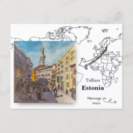 Cartão Postal Cidade Velha, Tallinn Estônia