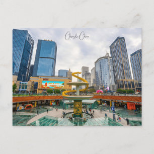 Cartão Postal Cidade viagens vintage de Chengdu China Oriental