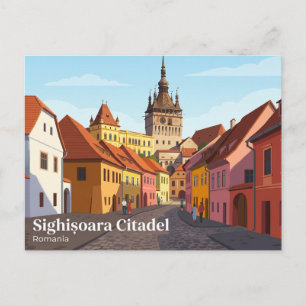 Cartão Postal Cidadela de Sighisoara Romênia