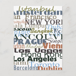 Cartão Postal Cidades ao Redor do Mundo