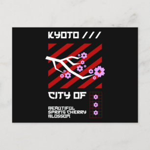 Cartão Postal Cidades do Japão - Cidade de Quioto do Blossom de
