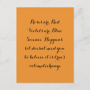 Cartão Postal Ciência Acontece Mudanças Climáticas