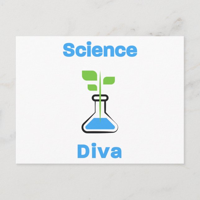Cartão Postal Ciência (Biologia) Diva (Frente)