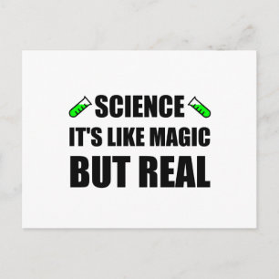 Cartão Postal Ciência Como Magia Mas Real