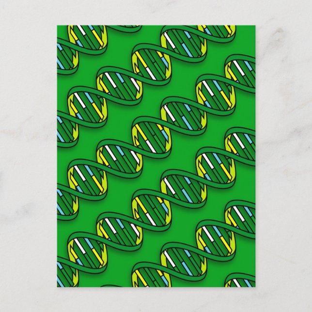 Cartão Postal Ciência do Padrão de DNA (Frente)