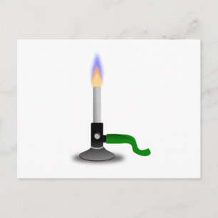 Cartão Postal Ciência e Química Bunsen Burner