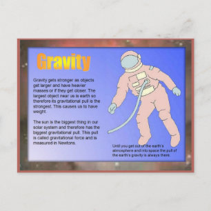 Cartão Postal Ciência, Gravidade