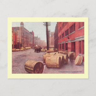 Cartão Postal Cigarro Barrels, Louisville, Kentucky Vintage