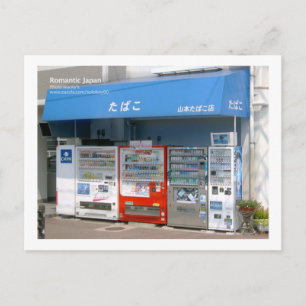 Cartão Postal Cigarro Vendingmachine, Japão