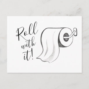 Cartão Postal Cilindro de Aquarela com Cartão-Postal Adiado