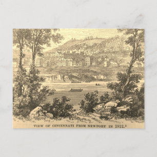 Cartão Postal Cincinnati em 1812
