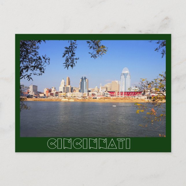 Cartão Postal Cincinnati, Ohio, a Rainha Cidade (Frente)