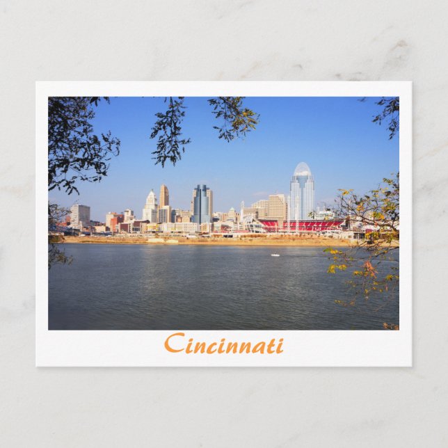 Cartão Postal Cincinnati, Ohio, a Rainha da Cidade (Frente)