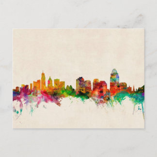 Cartão Postal Cincinnati Ohio Skyline Cityscape