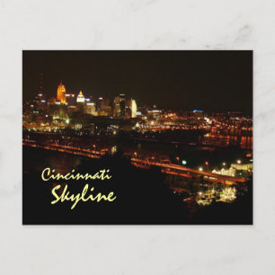 Cartão Postal Cincinnati Skyline