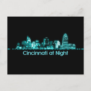 Cartão Postal Cincinnati Skyline