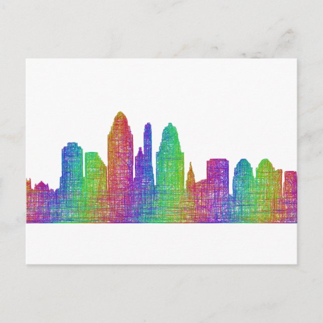 Cartão Postal Cincinnati skyline (Frente)