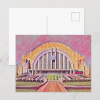 Cincinnati Union Terminal Watercolor Painting