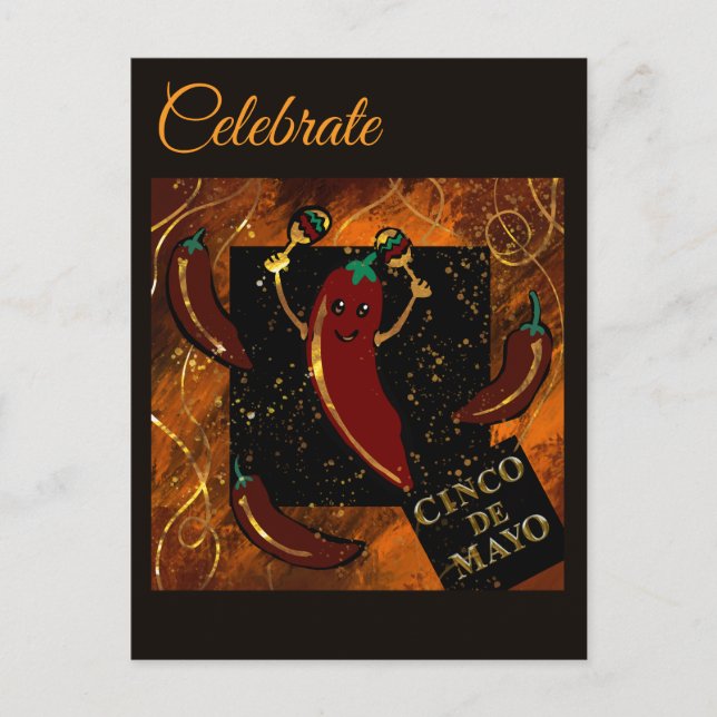 Cartão Postal Cinco de Mayo  (Frente)