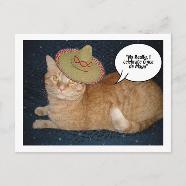 Cartão Postal Cinco de Mayo (Frente)