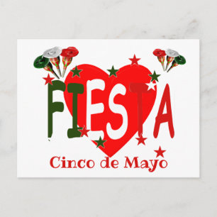 Cartão Postal Cinco de mayo ,fiesta mexicano