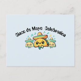 Cartão Postal Cinco de Mayo Salsa Tacos