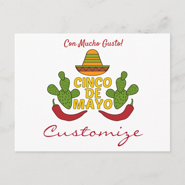 Cartão Postal Cinco de Mayo Thunder_Cove (Frente)