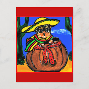 Cartão Postal Cinco de Mayo Yorkie Poo