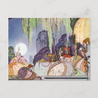 Cartão Postal Cinderela de Kay Nielsen no Ball