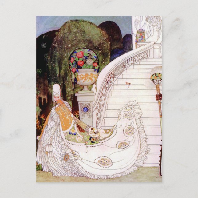 Cartão Postal Cinderella Fairy Tale de Kay Nielsen (Frente)