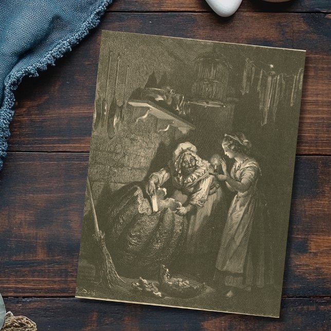 Cartão Postal Cinderella Pumpkin - Gustave Doré (Criador carregado)