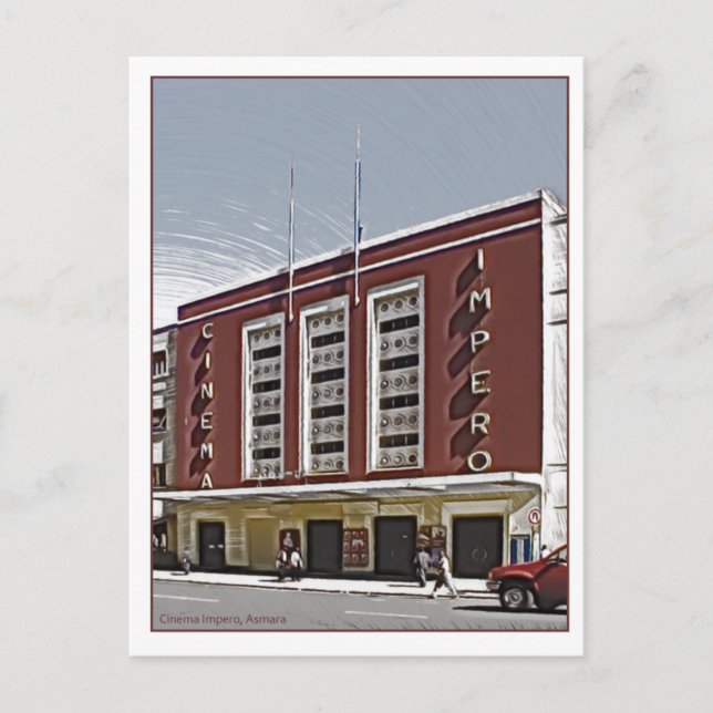 Cartão Postal Cinema Impero, Asmara (Frente)