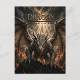 Cartão Postal Cinema Sombrio Dragon Highlands Vulcânicas