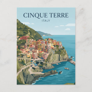 Cartão Postal Cinque Terre Itália
