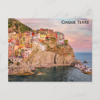 Cartão Postal Cinque Terre Manarola Itália Viagem Foto