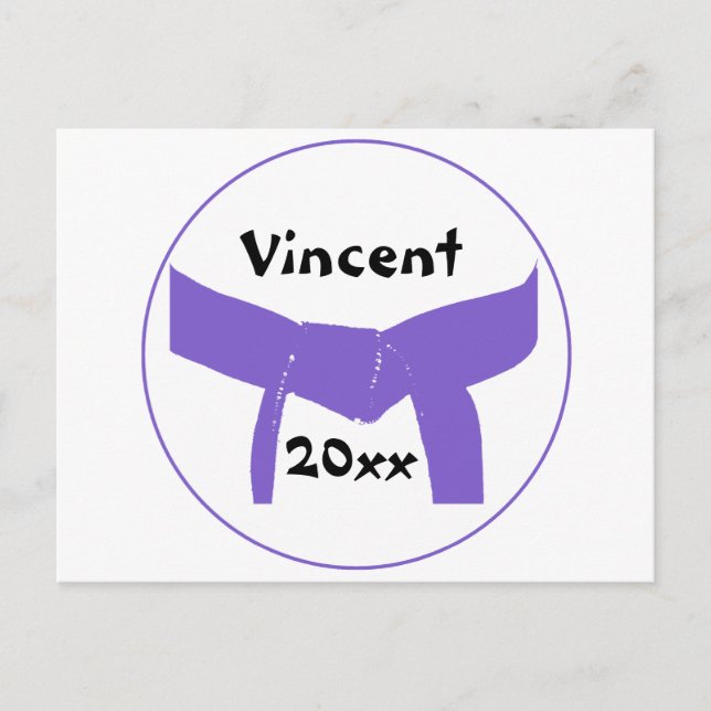 Cartão Postal Cinturão de Artes Marciais (Frente)