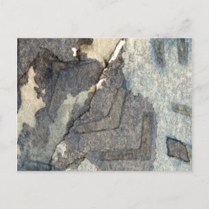 Cartão Postal cinza azul de fundo aquarela 2