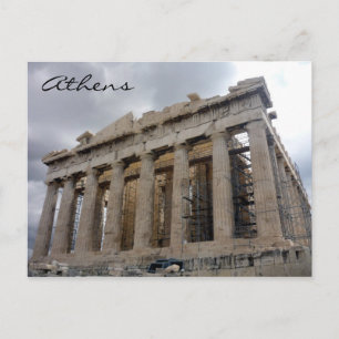 Cartão Postal cinza de acropolis