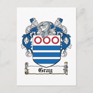 Cartão Postal Cinza Family Crest