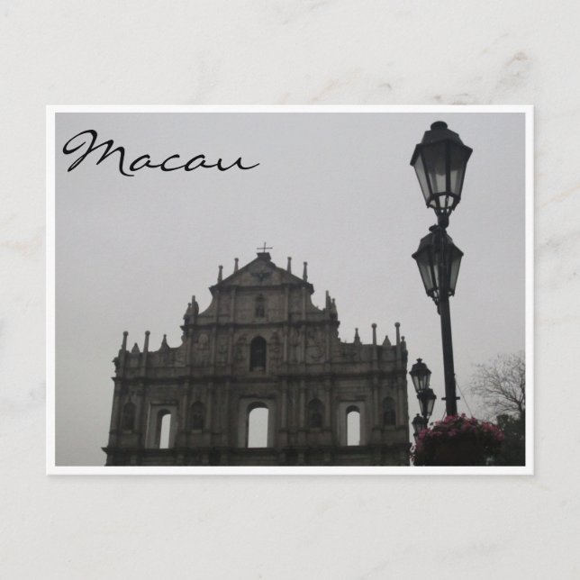 Cartão Postal cinzas de ruas (Frente)