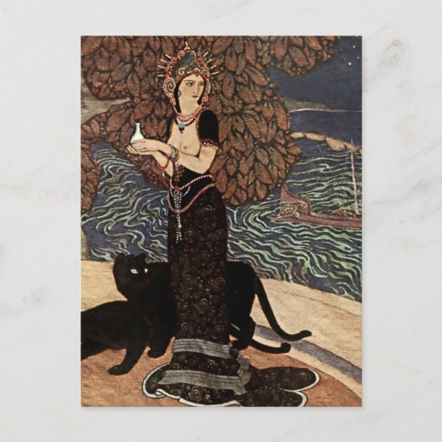 Cartão Postal "Circe a Enchantress" por Edmund Dulac (Frente)