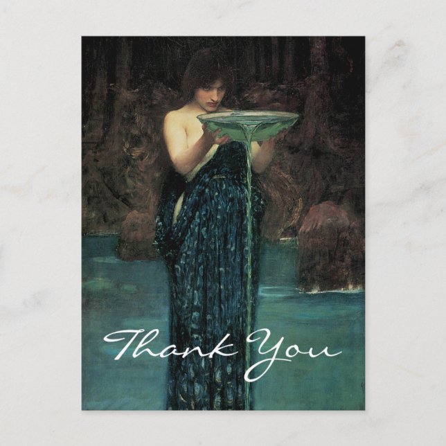 Cartão Postal Circe Invidiosa da Waterhouse (Frente)