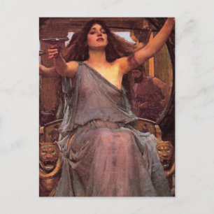 Cartão Postal "Circe Oferecendo a Taça a Ulisses"