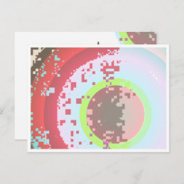 Cartão postal Circles 31 com borda
