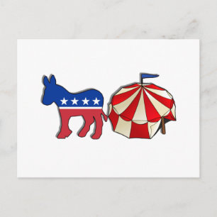 Cartão Postal Circo de Burros Democratas