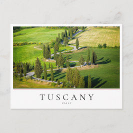Cartão Postal Circulação ciprestes em Toscana, Itália