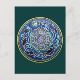 Cartão Postal Círculo das Estações - Queda do Equinox Mandala