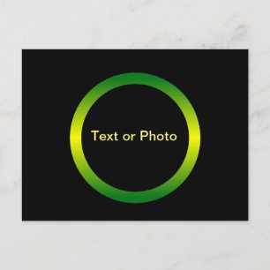 Cartão Postal Círculo de Monograma