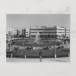 Cartão Postal Círculo Dizengoff de Tel Aviv nos anos 1930