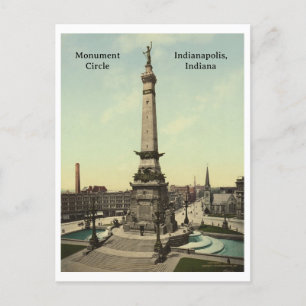 Cartão Postal Círculo Monumento em Indianápolis, Indiana